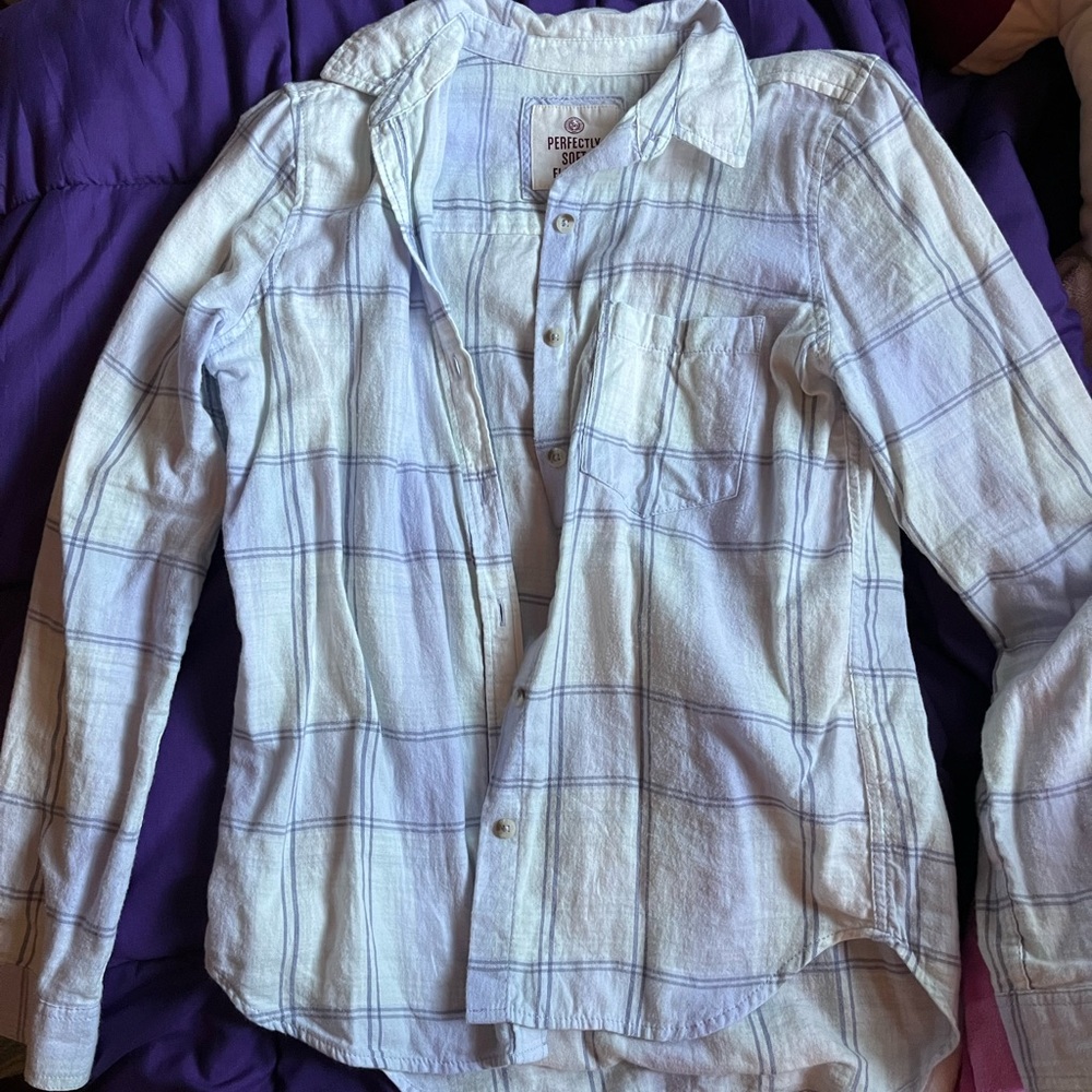 soft blue flannel!